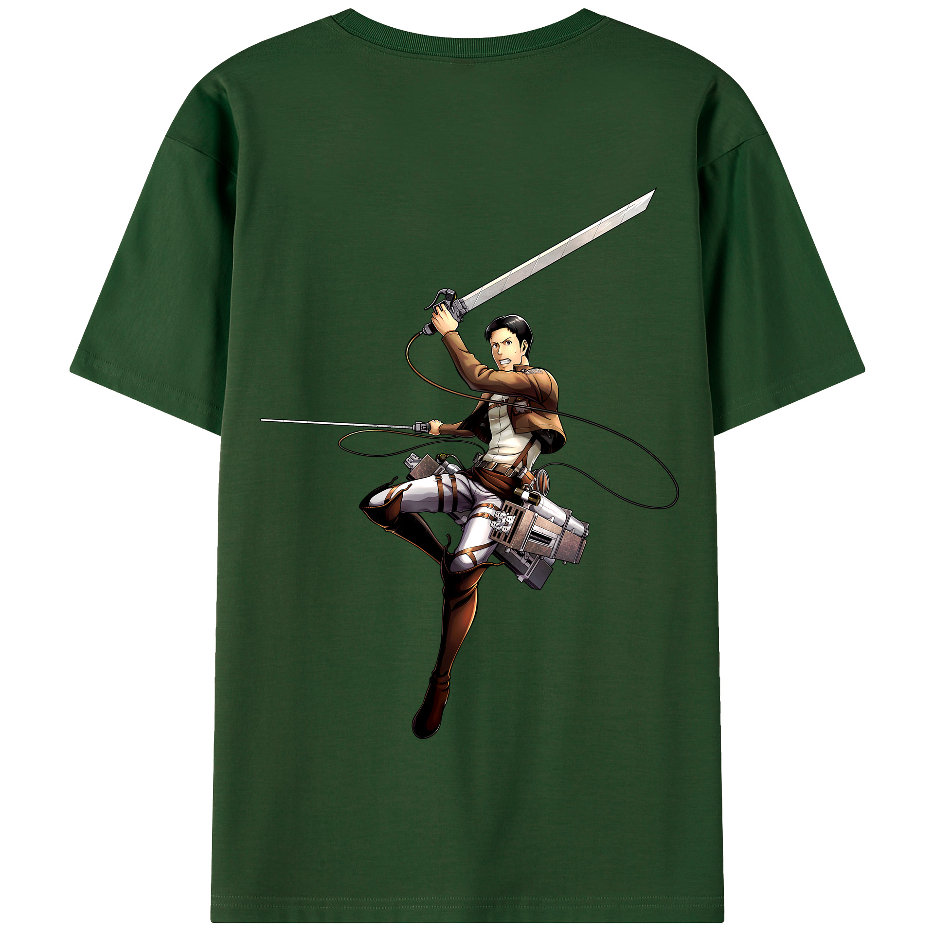 （画像用） 進撃の巨人 Attack on Titan 綿100％半袖Tシャツ（背面プリント）